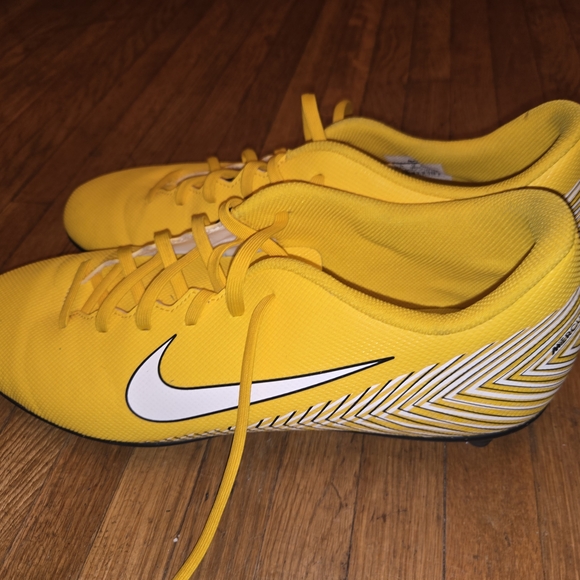 Nike Vapor 12 Academy Neymar Jr FG/MG Mens Yellow Soccer Cleats - Picture 4 of 10